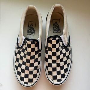 Platform Checkered Vans